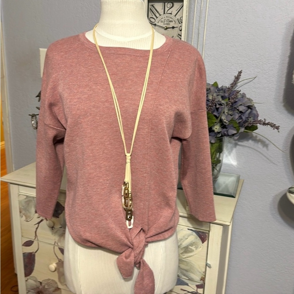 Retrolicious Blush Knit Top